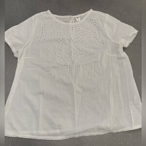 Old Navy White Eyelet Blouse